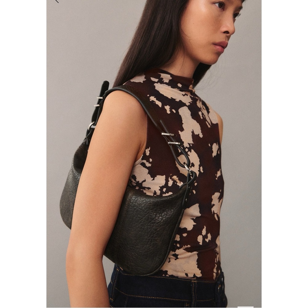 Mango printed top with Perkins neck XS - Picture 1 of 3